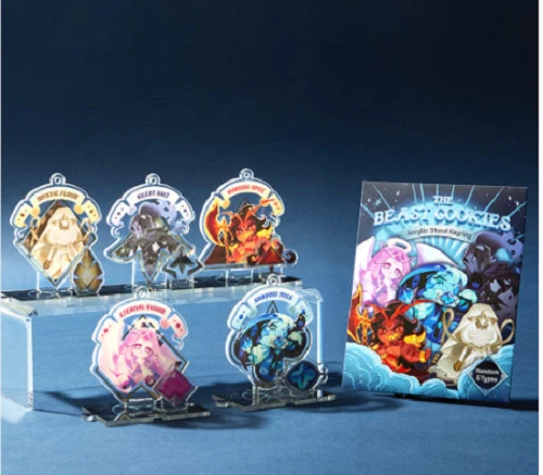 DEVSISTERS NEW Cookie Run Kingdom Beast Cookie Acrylic Stand Keyring All set