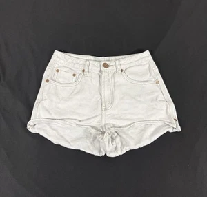 Oneteaspoon High Waist Bonita Damen weiß abgeschnitten Denim Shorts Größe 26 - Bild 1 von 12