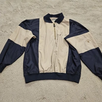 Chaqueta cortavientos vintage Grand Slam azul tostado cuarto cremallera talla M informal para hombre Foto 1 de 4