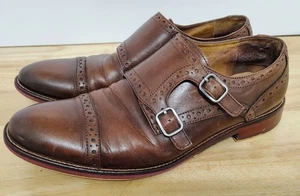 Johnston & Murphy Men's Conard Double Buckle Monk Strap loafers Size 9 Classy - Picture 1 of 9