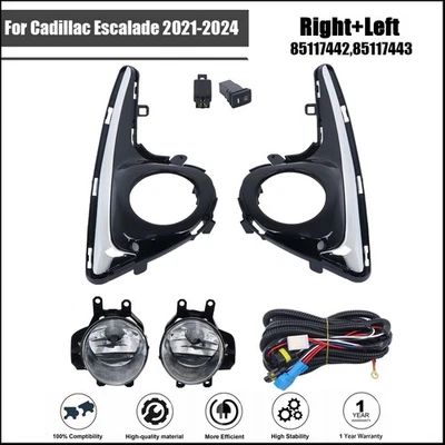 Pair For Toyota Yaris 2018 2019 2020 Fog Lights Lamp w/Switch+Wiring Harness Kit - Image 1 of 4