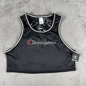 NEW Champion Reversible Floral Mesh Cropped Womens Large Basketball Jersey Tank - Picture 1 of 12