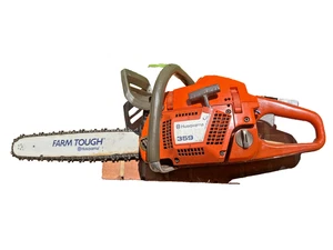 NICE CLEAN HUSQVARNA 359 CHAINSAW! Light use! great compression see video - Picture 1 of 9