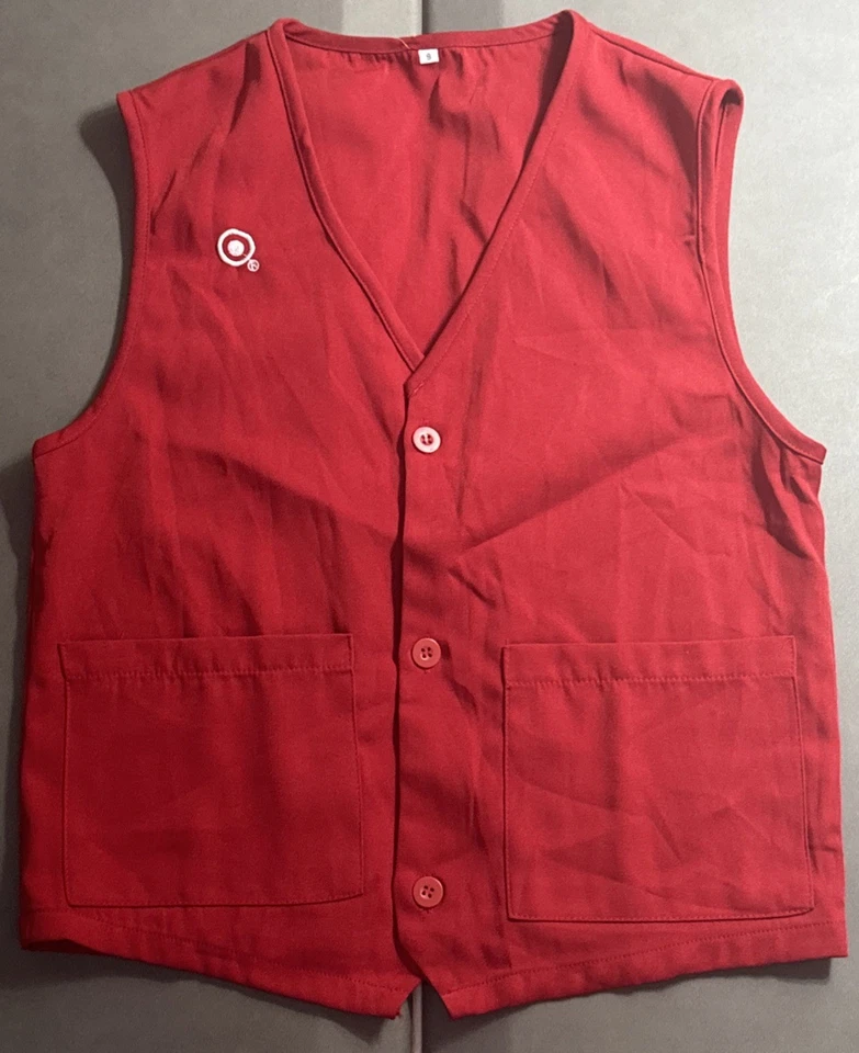 Target Store Employee Work Red Vest Uniform Size S / Small - Image 1 of 4