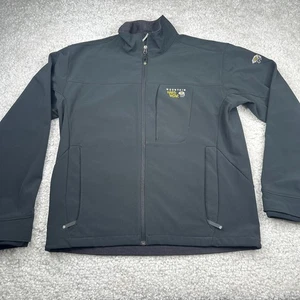 Chaqueta Mountain Hardwear Para Hombre Grande Negra Cremallera Completa Chaqueta Softshell Rompevientos - Imagen 1 de 9
