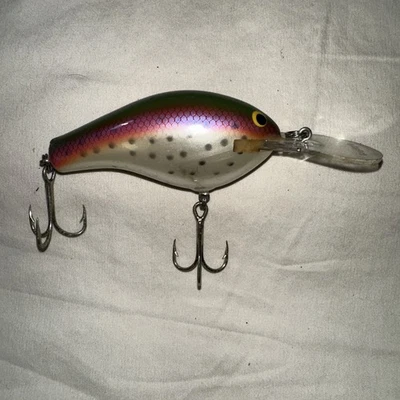 Señuelo de pesca vintage Bagley Balsa DB3 Crankbait - RTNS Foto 1 de 4