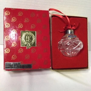 ​LENOX ERSTER JÄHRLICHER TIEFSCHLIFF KRISTALL WEIHNACHTSSCHMUCK MIT BOX - 1984 - Bild 1 von 5