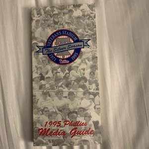 1995 Philadelphia Phillies Baseball Media Guide  Silver Season Veterans Stadium - Picture 1 of 2