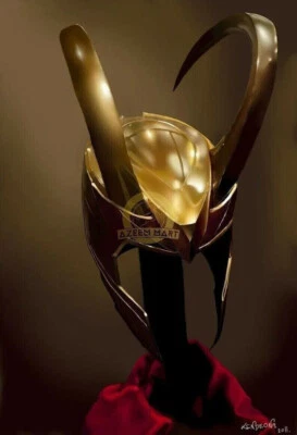 Шлем Локи Marvel Laufeyson косплей металлическая копия - Изображение 1 из 4
