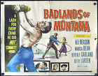 Badlands of Montana - Affiche originale demi-feuille 1957. western