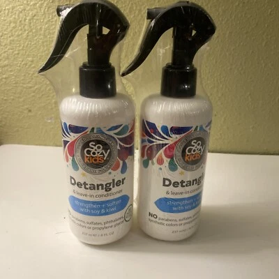 Paquete de 2 spray acondicionador desenredante y sin dejar SoCozy Kids - 8 fl oz (237 ml) Foto 1 de 4