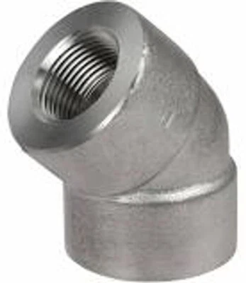 1" NPT 3000 (3M) 45-Degree Elbow A105 Forged Steel Pipe Fitting (Lot of 4) - Image 1 of 4
