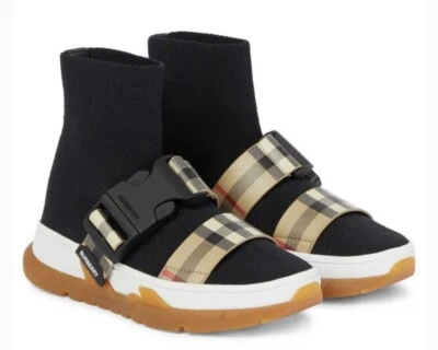 Zapatilla deportiva con hebillas Burberry para niños EU 31 Foto 1 de 4
