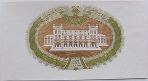 Cigar Label Manufactura De Tabacos Superior Non Plus Ultra Litografía en relieve - Imagen 1 de 2