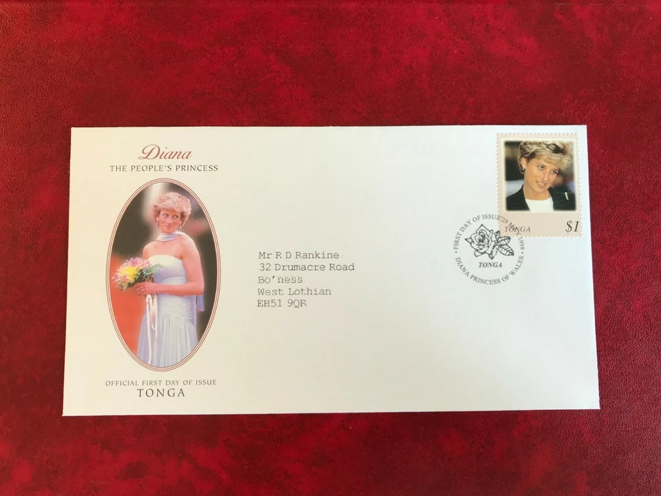 TONGA 1998 FDC PRINCESS DIANA MEMORIAM # RARE # - Image 1 of 1