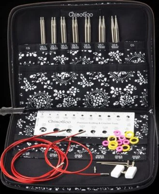 ChiaoGoo Twist Red Lace Nadelspitzen-Set Small 2,75-5,0 mm 10 cm Nadellänge - Bild 1 von 2