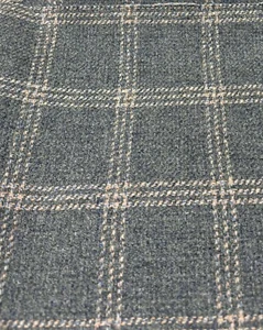 Mulberry Lee Jofa 100 % lana a cuadros tela Bute azul verde 1,6 yardas FD749.G107 - Imagen 1 de 3