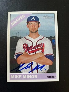 Mike Minor Signed 2015 Topps Heritage #133 Card Atlanta Braves Autograph COA - Picture 1 of 1