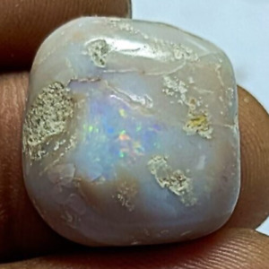 Australia White Opal Cabochon Loose Gemstones Weight 13 Carat Size 18X18X7 MM