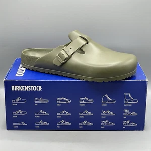 Crocs Boston EVA Clogs Men's 13 Green Khaki Closed Toe NIB - Picture 1 of 11