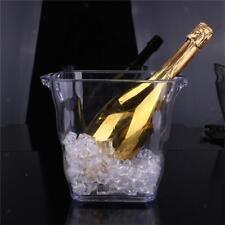 Transparent Acrylic Ice Bucket Holder With Handle For Champagne