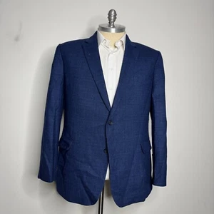 Kenneth Cole Awearness Men’s 50L Blazer Blue Sport Coat Jacket Slim Fit - Picture 1 of 11