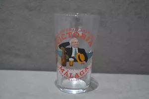 1x Victoria Málaga Una Pinta 20oz Vaso de Cerveza España Lager Color Logo Nuevo CE M23 - Imagen 1 de 7