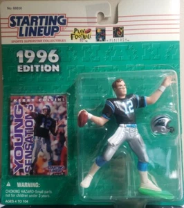 New 1996 Kerry Collins Panthers QB Starting Lineup NFL SLU Kenner Hasbro Sealed - Imagen 1 de 4