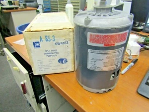 👀 NEU Emerson 3/4 PS Split Phase Pool Motor 115V 3450 U/min 1ø 48Y Rahmen SW4183 - Bild 1 von 7