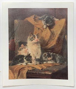 The Mischievous One by Jules Adam cat/kittens reproduction print - Foto 1 di 1