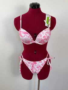 NEU sexy rosa weißer Push-up Bikini Gr. S 75c von Hunkemöller - Bild 1 von 2