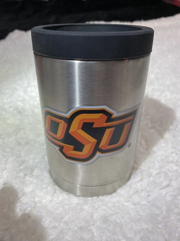 Oklahoma State Cowboys - OSU - Insulated Stainless Steel Can Cooler Coozie NCAA Cover