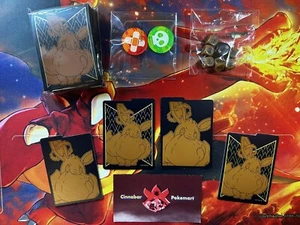 Fundas para cartas Eevee Destinos brillantes ETB dados Dmg contadores marcadores - Pokémon - Imagen 1 de 1