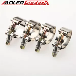 Acopladores de manguera turbo abrazaderas de perno en T de acero inoxidable de 1" pulgada (31 mm-36 mm) EE. UU. - 4 PIEZAS - Imagen 1 de 3