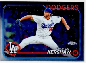 2024 Topps Chrome Baseball Clayton Kershaw No. 110 Los Angeles Dodgers - Bild 1 von 2