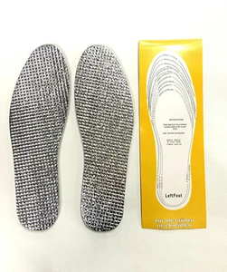 Plantillas plantilla de zapatos ALUMINIO termo aislante fieltro suelas recortables - Imagen 1 de 5