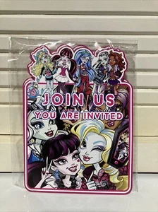 Monster High Mattel Toy Doll Kids Birthday Party Novelty Invitations new 20 pack - Picture 1 of 2
