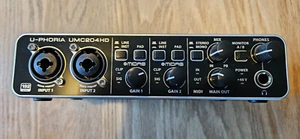 Behringer UMC204HD 2x4, 24-Bit/192 kHz USB Audio/MIDI Interface KAUM BENUTZT! - Bild 1 von 6