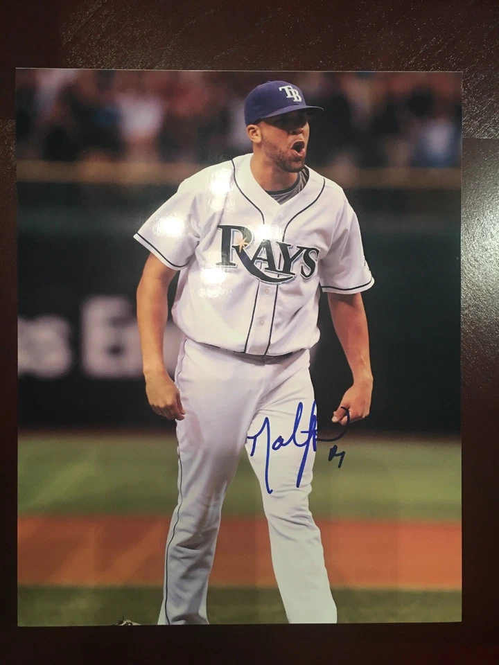 Foto firmada por David Price 8x10 autógrafo de los Tampa Bay Rays Foto 1 de 1