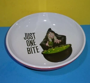 Disney Parks Halloween Candy Bowl Snow White Evil Queen Witch Just One Bite 12" - Picture 1 of 3