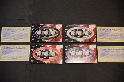 CSN 2005 State Quarter Set, Platinum, Gold, Denver, and Philadelphia Mints. - Image 1 of 3