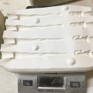 4 WEIHNACHTSMANNKÖPFE EISZAPFEN ORNAMENT VINTAGE SCIOTA Form #S2457 (236-3) - Bild 1 von 2