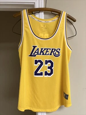 Camiseta FANATICS Los Angeles Lakers LeBron James #23 Amarela Home Tamanho Grande - Imagem 1 de 4