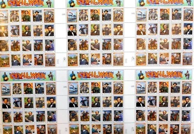 США NO2975 MNH M/S 1995 Гражданская война [неразрезанный пресс-лист] - Изображение 1 из 2