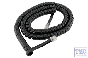 DCD-ACL DCC Concepts N/HO/OO/O/G Scale Cobalt Alpha 6ft 6 Wire RJ12 Curly Cord - Picture 1 of 1