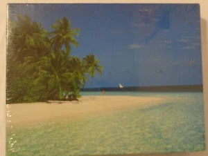 HALLMARK VINTAGE SPRINGBOK JIGSAW PUZZLE ISLAND FANTASY TROPICAL BEACH OCEAN 500 - Picture 1 of 9