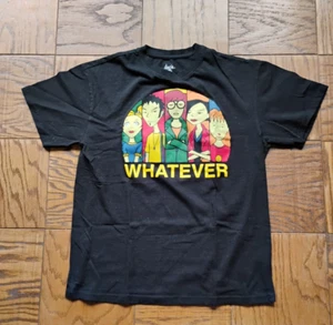 DARIA Whatever MTV Music Television Cartoon black  T-Shirt size L 90's y2k - Picture 1 of 6
