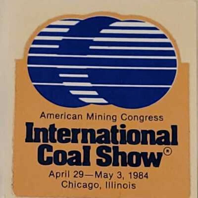 De colección International Coal Show 1984 Chicago American Mining Congress Naranja  Foto 1 de 3