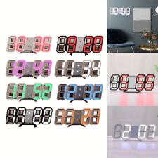 Fashionable Wall Hanging Decor 3D Digital Clock with Temperature Display