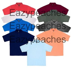 REEBOK Mens S-2XL 3XL 4XL 5XL Performance Wick GOLF Polos Sport dri fit Shirts - Picture 1 of 38